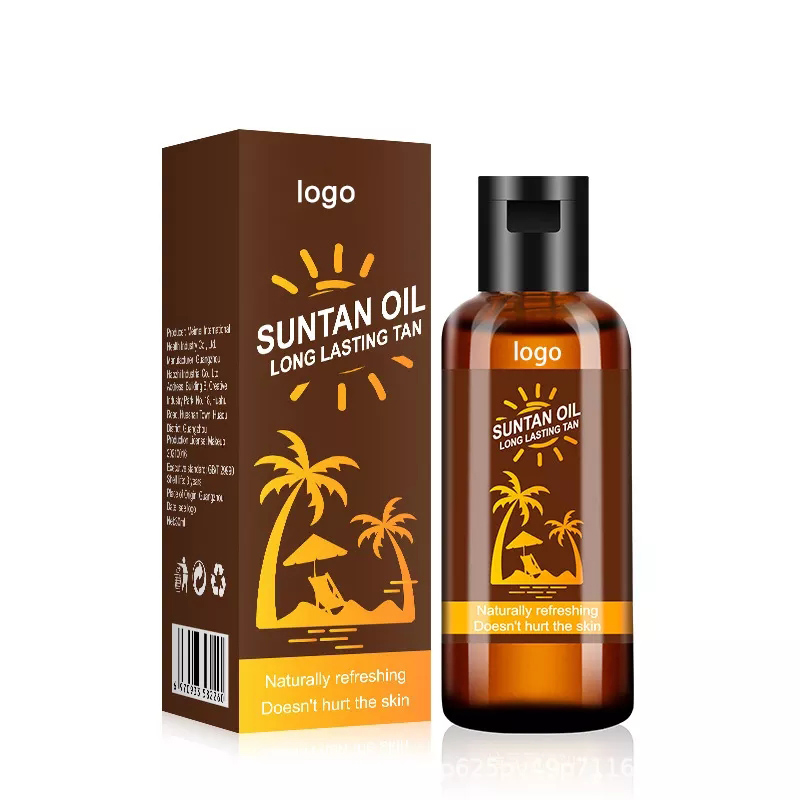 Private Label Customize 30 Ml Organic Dark Suntan Lotion Oil Vitamin E