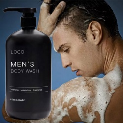 Private Label Body Wash for Men Natural Liquid Soap Shower Gel Men Body Wash