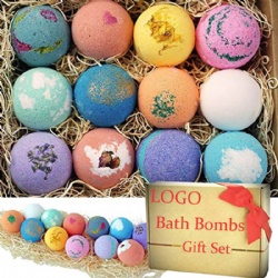 OEM organic Bath Fizzy Bath Bombs Natural Essential Oil Customize Bath Bombs Set